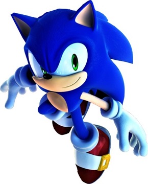 Naklejka ścienna SONIC Szybki jak błyskawica