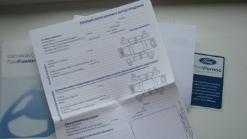 FORD FUSION 2002-2005 Руководство по эксплуатации польское 2003 г. +Заявление нарушителя