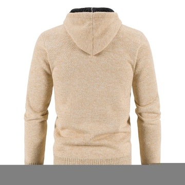 Winter Men's Cardigans Hooded Sweaters Slim FIit C