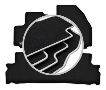 Koberce do auta stříbrné barvy pro: Ford Galaxy MK2 minivan 2006-2012