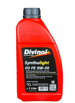 Olej silnikowy Divinol Syntholight 03 FE 0W-30 1L ACEA C2 C3 VW 504 / 507