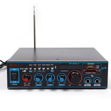 Wzmacniacz HIFI bluetooth BT-309A z pilotem 220V