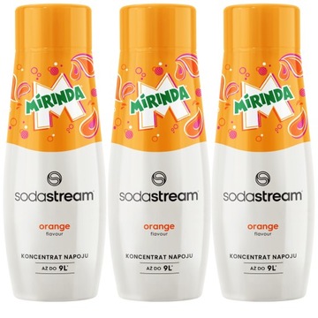 SODASTREAM Zestaw koncentratów 3 x MIRINDA 440ml