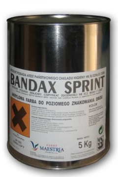 FARBA BANDAX SPRINT ŻÓŁTY MAESTRIA 5 KG