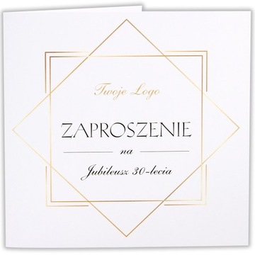 Zaproszenia firmowe biznesowe na bal jubileusz