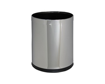 KOSZ METALOWY SREBRNY POLEROWANY 10L MERIDA KSP103