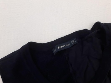 ZARA asymetryczna BLUZKA stylowa NAVY _ L