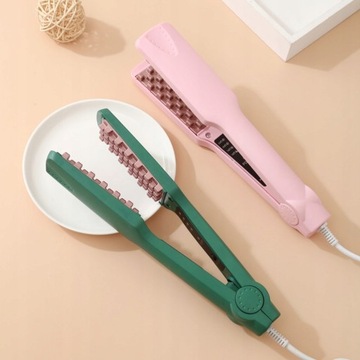 Professional Volumizing Hair Iron Ceramic 3D Grid
