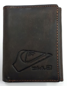 PORTFEL PORTFELIK QUIKSILVER SKÓRA C.BRĄZ MĘSKI