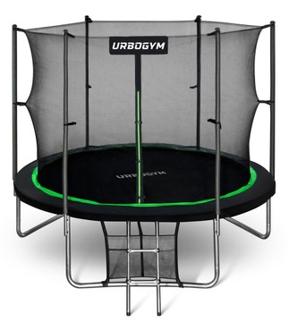 TRAMPOLINA OGRODOWA Z SIATKA WEWNĘTRZNA DO OGRODU DLA DZIECI 8 FT 252 CM