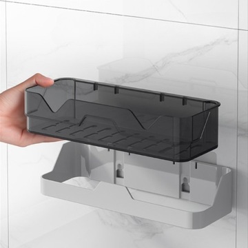 Plastikowe półki do przechowywania w łazience 2szt
