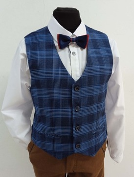 elegancka wizytowa KAMIZELKA chłopięca * 158 cm
