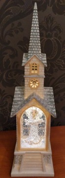 Фонарь фонарь Рождественская церковь Светодиодный фонарь с музыкальной шкатулкой