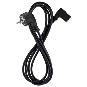 KABEL ZASILAJĄCY SIECIOWY DO KOMPUTERA KĄTOWY 1,5m