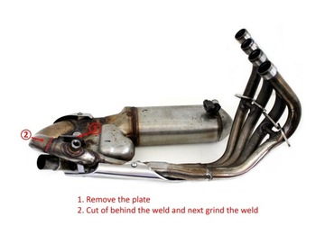 CBR 600F PC41 2011 - 2015 Racing Down Pipe Mid pipe DOMINATOR