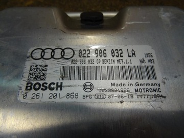 AUDI TT 8J R32 3.2 V6 BUB DSG JEDNOTKA ŘÍZENÍ MOTORU 022906032LA