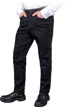 Spodnie robocze do pasa czarne spandex r.48(121,92 cm)