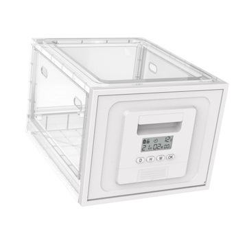 Ящик с таймером. Большой запираемый контейнер для хранения.