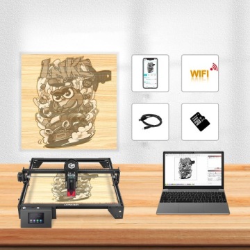 Новый лазерный гравировальный станок LONGER 60W 32Bit 400x400 мм