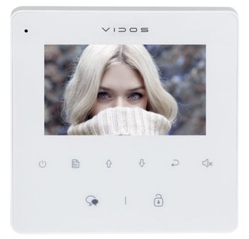 VIDOS Monitor M1022W Duo 2-żyłowy bezsłuchawkowy