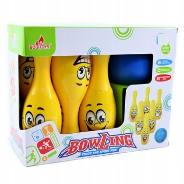 KRĘGLE PLASTIKOWE DLA DZIECI BOWLING ZESTAW DO GRY