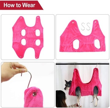 Помощник в гамаке для собаки (синий - М)