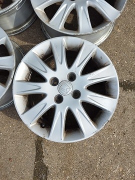 RÁFKY HLINÍK PNEUMATIKY KOLA CELOROČNÍ KPL 4KS OEM HONDA JAZZ 2 II 02-08