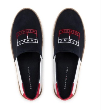 Tommy Hilfiger Espadryle Color Block granat r.40