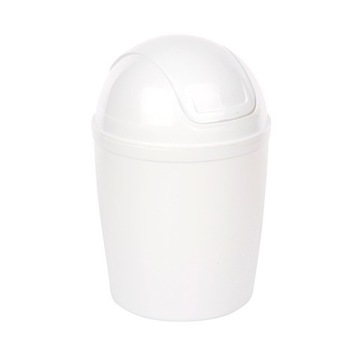 KOSZ UCHYLNY NA ŚMIECI ODPADY 1,6L MINI MAŁY BIAŁY