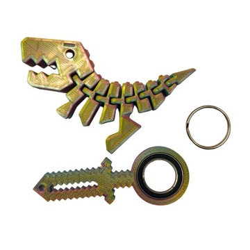 Keyspinner Keyrambit Miecz Minecraft zestaw + Flexi Dinuś TIKTOK Rex Silk