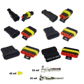 ZESTAW KOSTKA WTYK SUPERSEAL ZŁĄCZE 1,2,3,4,5,6PIN