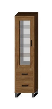 Witryna SARA LOFT 1D2SZ 52 wysoka metal - lefkas