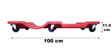 Leżanka Warsztatowa Wózek Koła Łożyskowane Farys