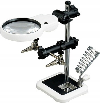 Trzecia Ręka Uchwyt Lupa Do Lutowania LED XXL