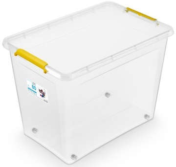 POJEMNIK DO PRZECHOWYWANIA SIMPLE BOX 80L yellow