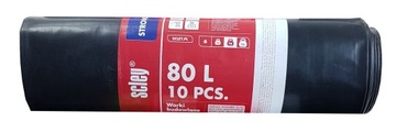 Worki odpady budowlane gruz extra mocne 10szt 80l