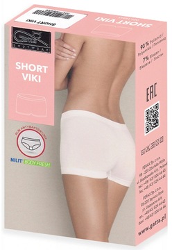 3 БЕСШОВНЫХ ТРУСИКА GATTA SHORTY VIKI, ЧЕРНЫЕ, XL