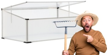 МИНИ-СЕЯЛКА ДЛЯ ТЕПЛИЦЫ 100х60х40 СМ ПОЛИКАРБОНАТ ДЛЯ ПОСЕВА + БЕСПЛАТНО