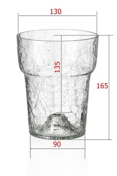 Osłonka szklana transparentna POMARAŃCZOWY