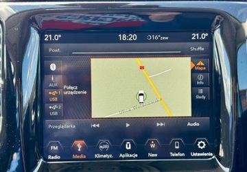 Jeep Compass II SUV 1.4 MultiAir 140KM 2020 Jeep Compass 1.4T 140KM Night Eagle Czarny dach i alu Navi Kamera ACC Lane, zdjęcie 34