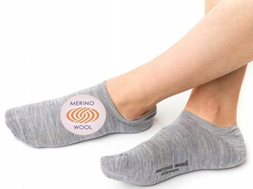 skarpetki damskie STOPKI wełna MERINO steven 130 szare # 38-40
