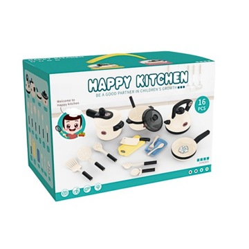 КУХОННЫЙ НАБОР ДЛЯ ДЕТЕЙ, КОРЗИНКИ, ПОСУДА, ЧАЙНИК, СКОВОРОДА, ЛОЖКИ, 16 шт.