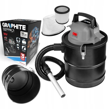 GRAPHITE ODKURZACZ DO POPIOŁU ENERGY+ 18V 15L SOLO