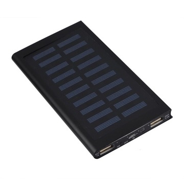Etui na Power Bank na energię słoneczną 10000mah czarny