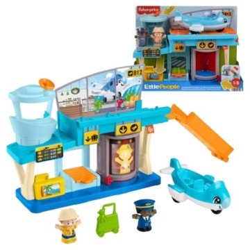 Fisher Price Little People Letiště Sada S Letištěm A Letadlem