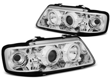 LAMPY AUDI A3 8L 96-00 RINGI CCFL CHROME