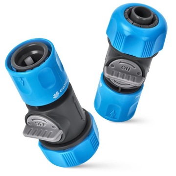 Быстроразъемный соединитель Cellfast IDEAL с клапаном ВКЛ-ВЫКЛ для шланга | Соединитель шланга 3/4 дюйма