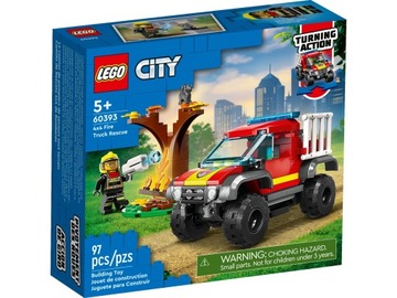 LEGO STRAŻ POŻARNA WÓZ STRAŻACKI STRAŻAK SAM + KOT
