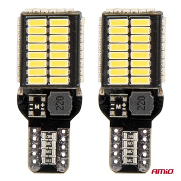 2X ŻARÓWKI LED CANBUS PRO T15e W16W 54x4014 SMD BIAŁE 12V 24V