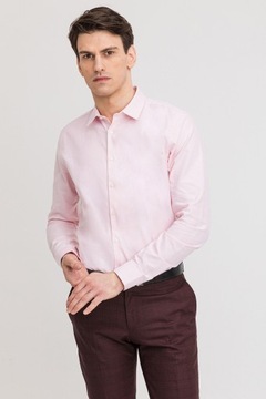 Pastelowa różowa koszula z bawełny rozmiar 164-170/39
